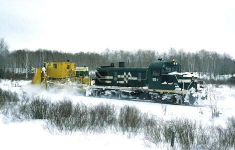 MIGN plowing snow near Kalkaska MI